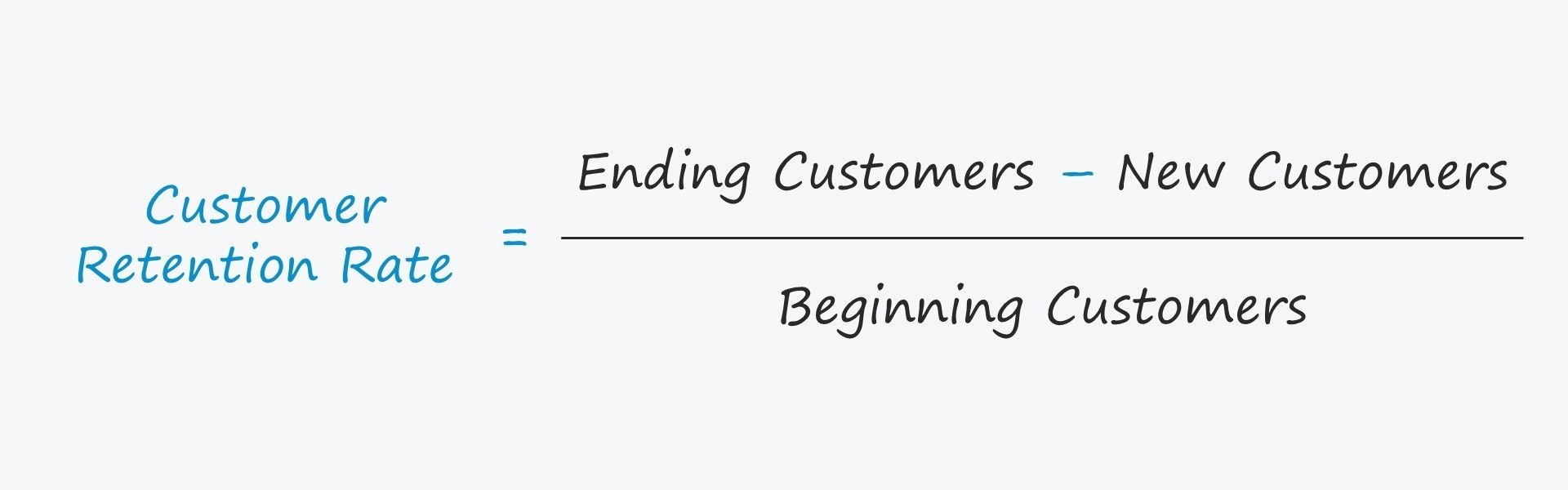 Customer Retention Rate Formula